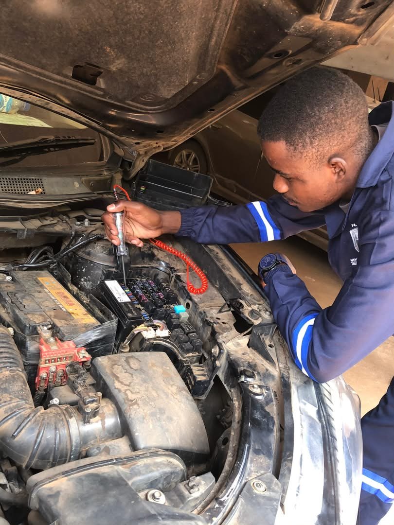 Auto electrics practical session
